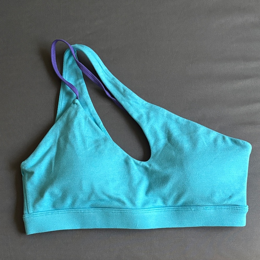 P'tula Vibrant Teal and Purple Sports Bra